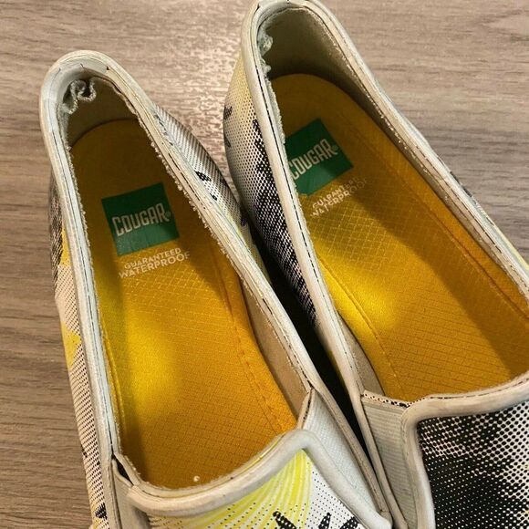 Cougar Womens Samba Rain White Pineapple Waterproof Slip On Comfort Shoes Size 9 - Picture 3 of 7